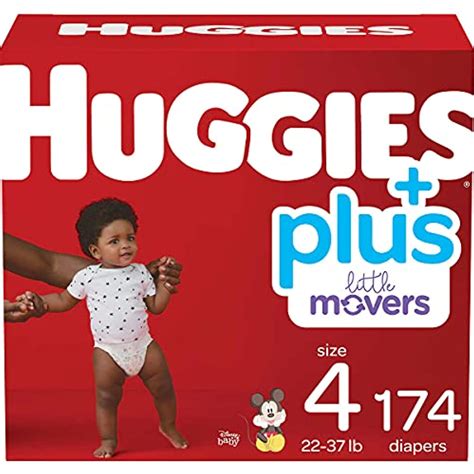 Huggies Plus Diapers, Size 4, 174 Count - Walmart.com