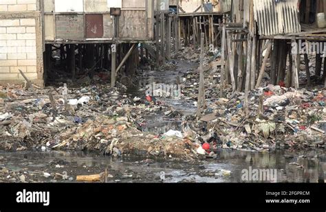 Polluted water in Jakarta slums, poverty Indonesia Asia Stock Video Footage - Alamy