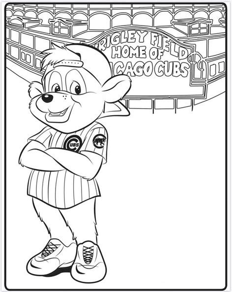 cute cubs coloring page Chicago cubs coloring pages at getcolorings.com - Printable Coloring Book