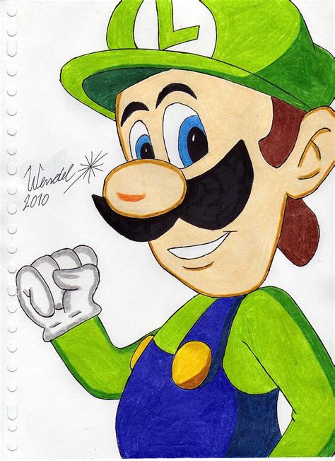 Luigi Drawing by Wendel Krolis | Fine Art America