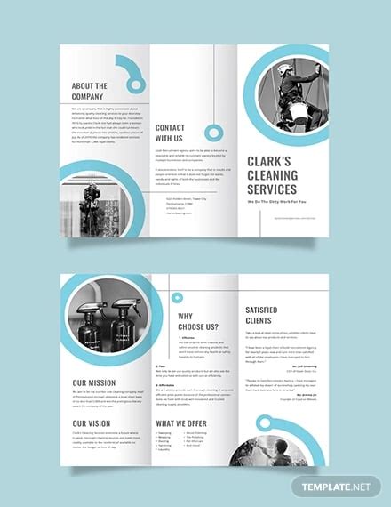 20+ Sample Cleaning Company Brochure Templates - AI, PSD | Free & Premium Templates