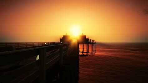 Grand Theft Auto V, In game, Environment, Sunset, Chumash, Rockstar ...