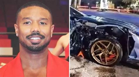 Michael B Jordan 'crashes his $500k Ferrari into a parked Kia' leaving ...