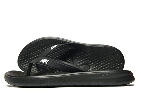 Nike Solay Flip Flops in Black for Men - Lyst