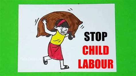 How to draw Child Labour Drawing | How to draw Child Labour | Stop Child Labour - YouTube