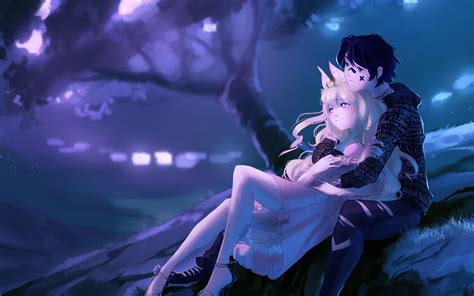 2880x1800 Embraced And Endeared Anime Couple 4k Macbook Pro Retina ,HD ...