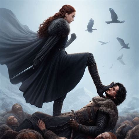 Jon Snow vs Sansa Stark by Peter1327 on DeviantArt