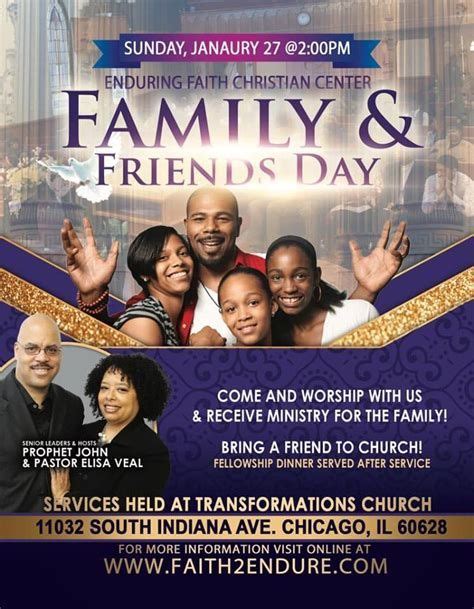 Church Family And Friends Day Flyer Template At Templatecom | Friends day, Flyer template, Flyer