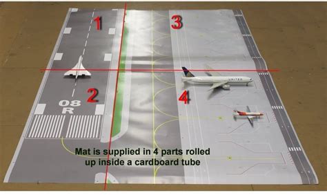 1st Choice Gemini Jets Airport Mat Layout Set 1/400 Scale & 1:200 FCAAL005 - World-of-Wings