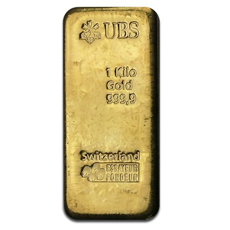 1kg Gold Bullion - 1000g Gold Bar - UBS