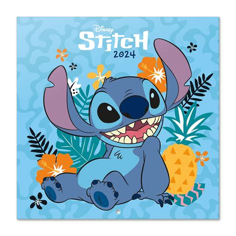 Buy Grupo Erik Disney Stitch Wall 2024 12" x 12" | 12 Month Planner | Square Wall 2024 | Family ...