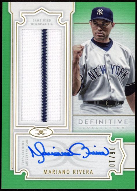 Mariano Rivera 2020 Topps Definitive Collection Definitive Autograph ...