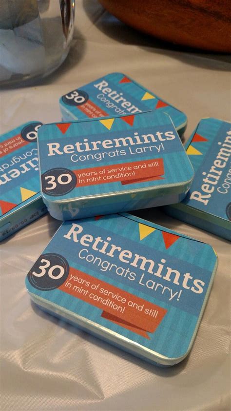 Looking for retirement party favors? Try making personalized ...