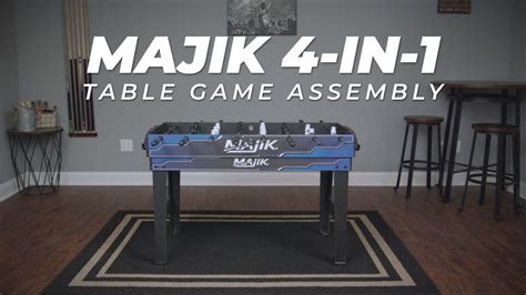 Majik 54" 4-in-1 Combo Game Table Assembly Video - YouTube