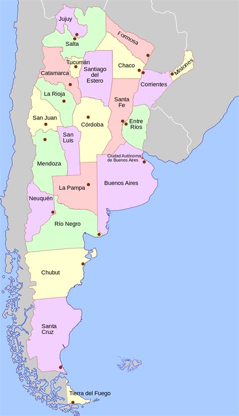 Argentine - provinces • Map • PopulationData.net