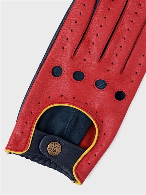 Red Leather Driving Gloves | Peter Christian