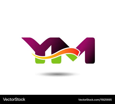 Ym logo Royalty Free Vector Image - VectorStock