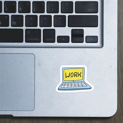 Work - Laptop Sticker - Dot Badges