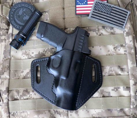 Springfield Hellcat RDP Holster, Rapid Defense Package, Leather, Forward Cant OWB Pancake | New ...