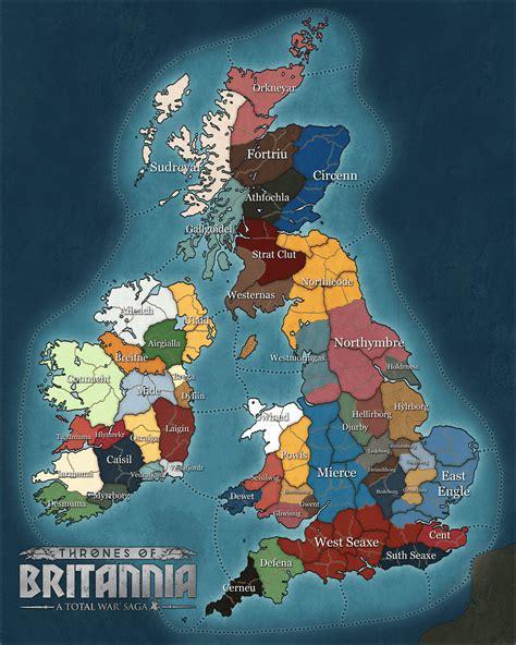 Total War Saga - Thrones of Britannia maps revealed and settlement details