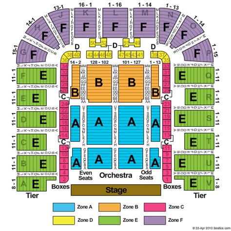 DAR Constitution Hall Seating Chart | DAR Constitution Hall | Washington, D.C