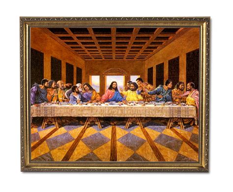 Buy African American Black Last Supper Jesus Christ Religious Wall Art Print Deluxe Gold Framed ...