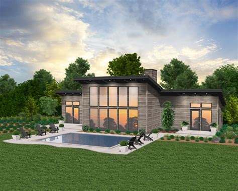 Silk House Plan | One Story Modern Dual Suite Affordable Home Design - MM-1439-S