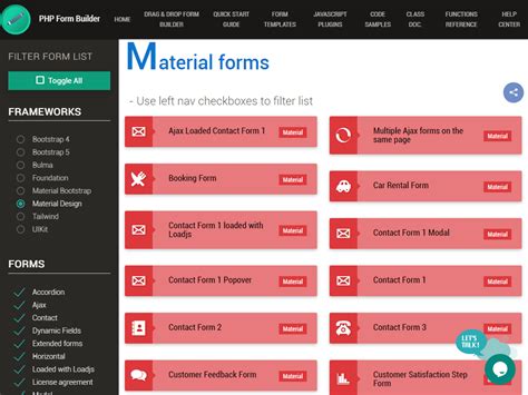 Bootstrap 5 Forms Templates - Php Form Builder