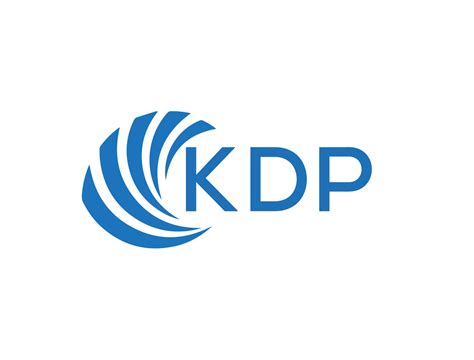 KDP abstract business growth logo design on white background. KDP creative initials letter logo ...