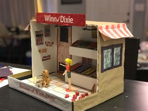 Because of Winn-Dixie Diorama | Winn dixie, Dixie, Diy crafts