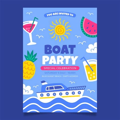 Boat Party Invitations