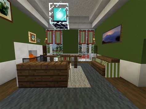 This is the Green Room. It is done in the Federal Style (Spruce wood). Minecraft Creations ...