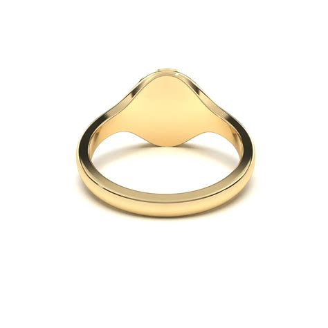 Signet ring with diamonds for women - Glacier® Jewelry