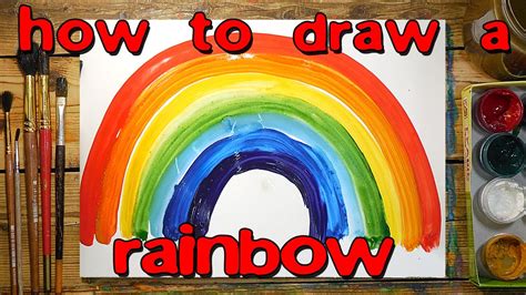 How to draw a rainbow / painting - YouTube