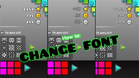 How to change the main font in Geometry Dash Steam version [tutorial | ENG] - YouTube