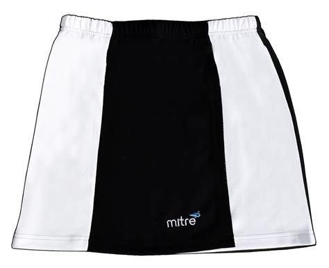 Mitre Pro Netball Skirt (Black/White) | McCracken's