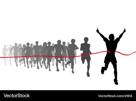 Race winner Royalty Free Vector Image - VectorStock