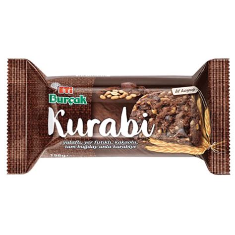 Eti Burçak Kurabi Whole Wheat Biscuits with Oats, Peanuts, and Chocola