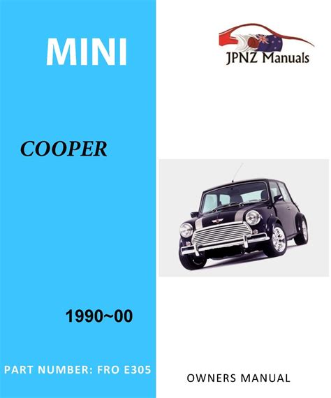 Mini - COOPER car owners user manual in English |1990 - 2000