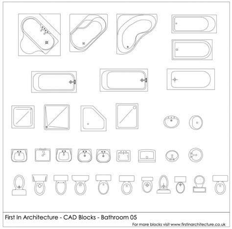 Free Bathroom CAD Blocks 04