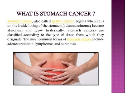 Stomach (Gastric) Cancer: Causes, symptoms, diagnosis, and treatment.