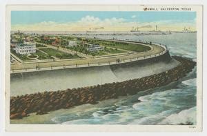 [Postcard of Galveston Seawall] - The Portal to Texas History