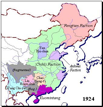 Chinese Warlord Era in 1924 | China map, Ancient maps, Chinese history