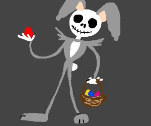 Jack Skellington becomes the Easter Bunny - Drawception