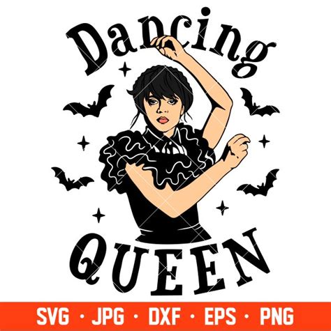 Wednesday Addams Dancing Queen Svg, Jenna Ortega Svg, Addams - Inspire ...