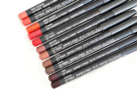 My MAC Lip Liner Collection With Swatches - Devoted To Pink