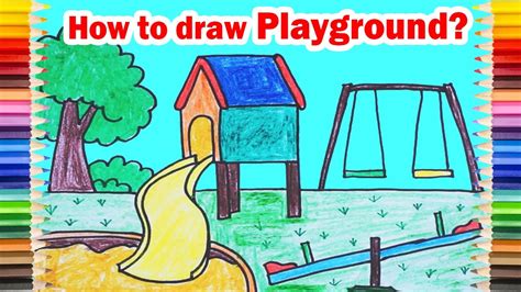 How To Draw A Playground Slide Step By Step Easy Yout - vrogue.co