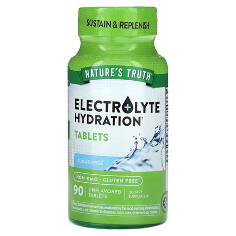 Nature's Truth, Electrolyte Hydration, Unflavored, 90 Tablets