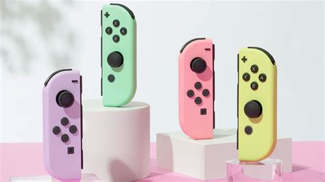 【Switch】パステルカラーの新色Joy-Conが6月30日に発売決定。(L) パープル/(R) グリーンと(L) ピンク/(R) イエロー ...