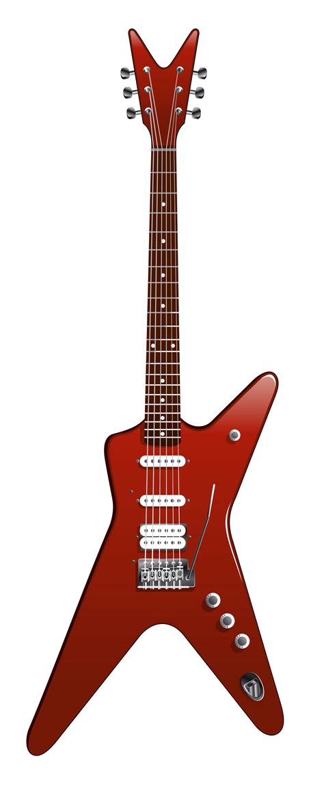 Electric guitar Fender Stratocaster - Transparent Modern Red Guitar PNG Clipart png download ...